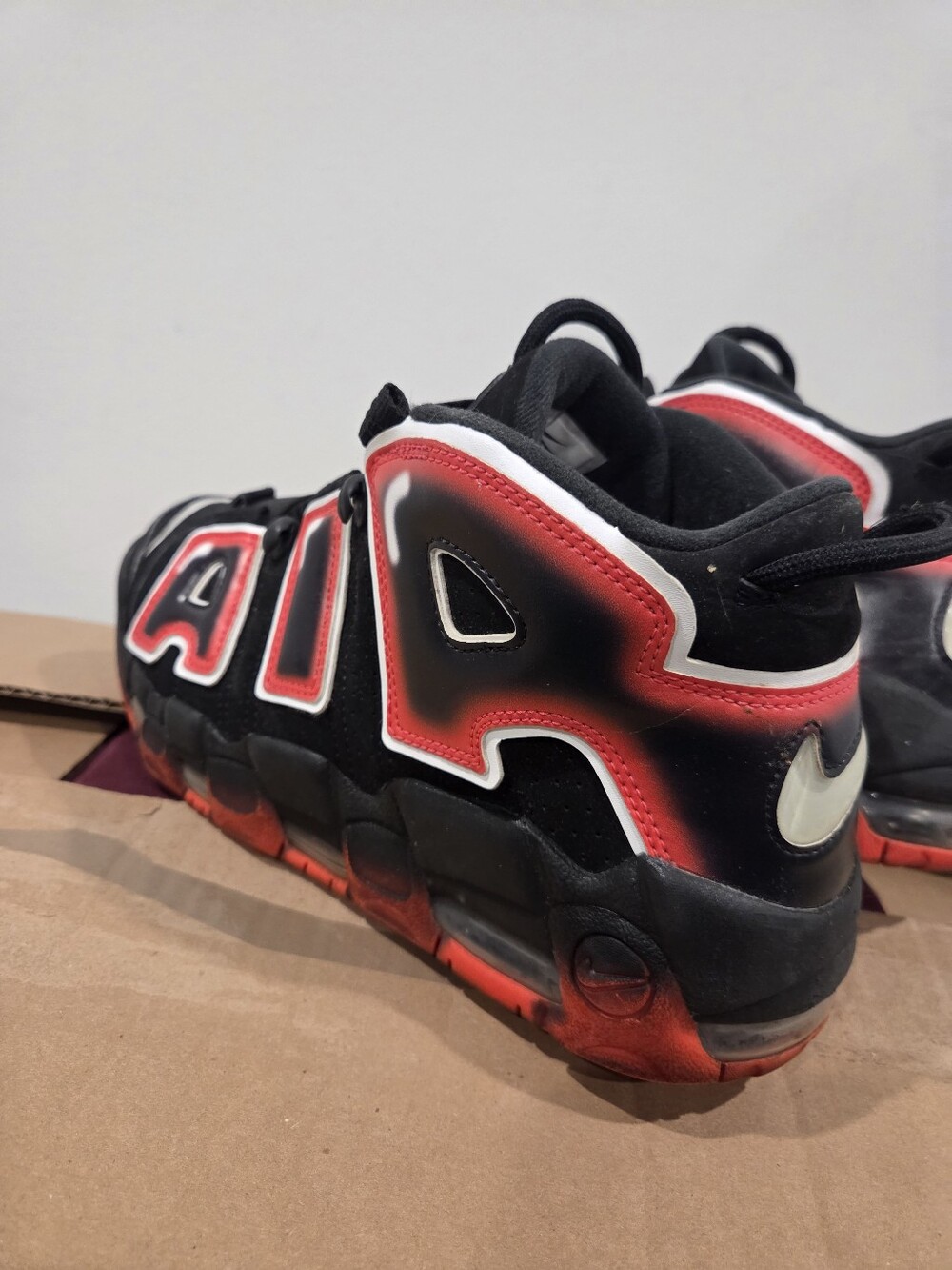 Nike Air More Uptempo 96 'Laser Crimson' 2019 Men's Size 10 RARE